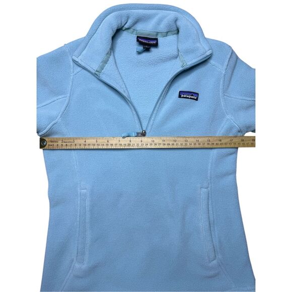 Patagonia Synchilla Fleece 1/4 Zip Pullover Women’s S Light Blue Outdoors Zip Up - Picture 3 of 9
